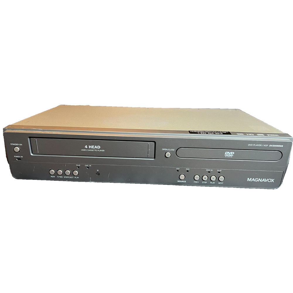Magnavox DV200MW8 DVD/VCR Combo Player NO REMOTE TURNS ON READ DESCRIPTION